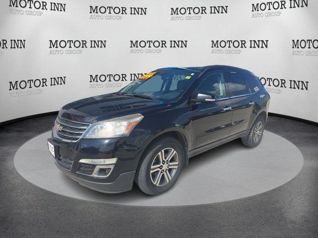 2016 Chevrolet Traverse LT in Mosaic Black Metallic — front three-quarter view