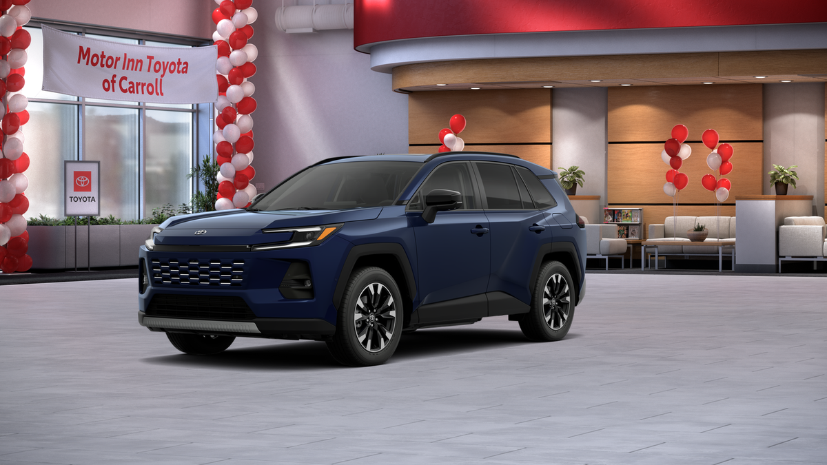 2026 Toyota RAV4 Limited in Blueprint — front three-quarter view