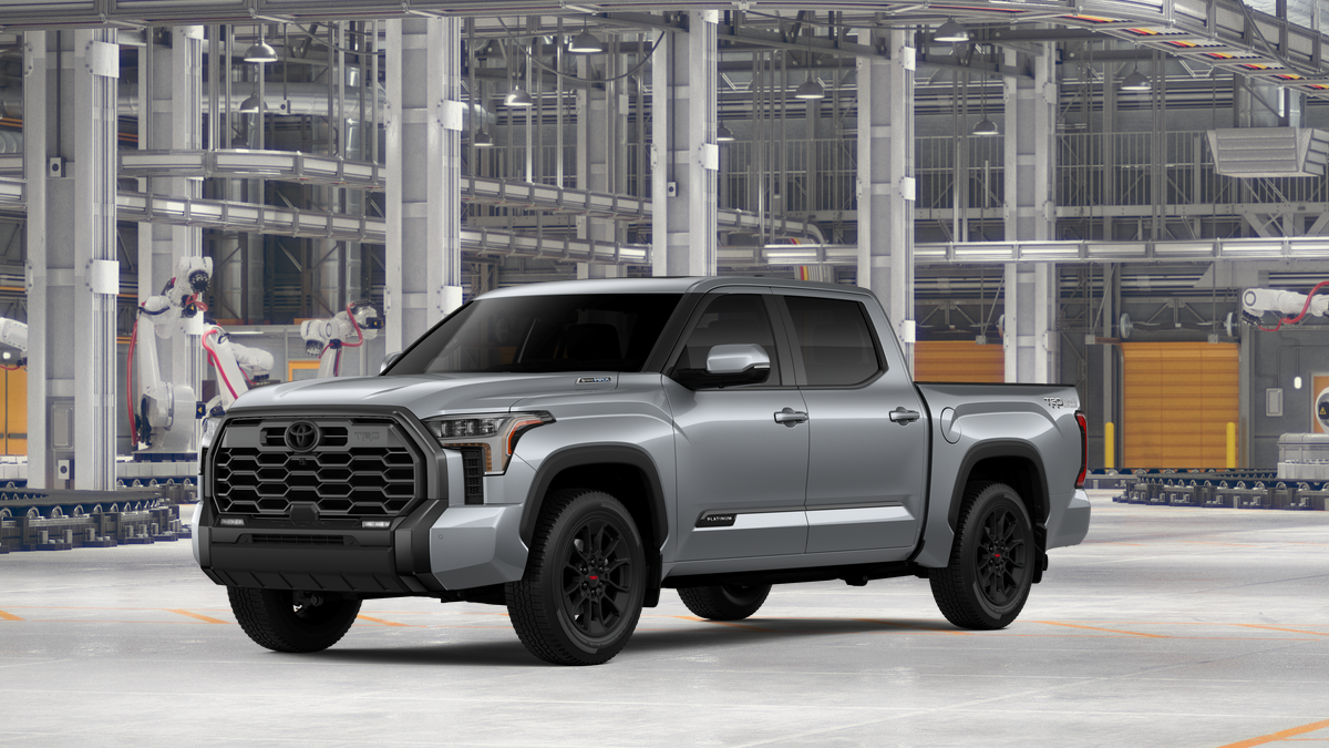 2026 Toyota Tundra i-FORCE MAX Tundra Platinum in Celestial Silver Metallic — front three-quarter view